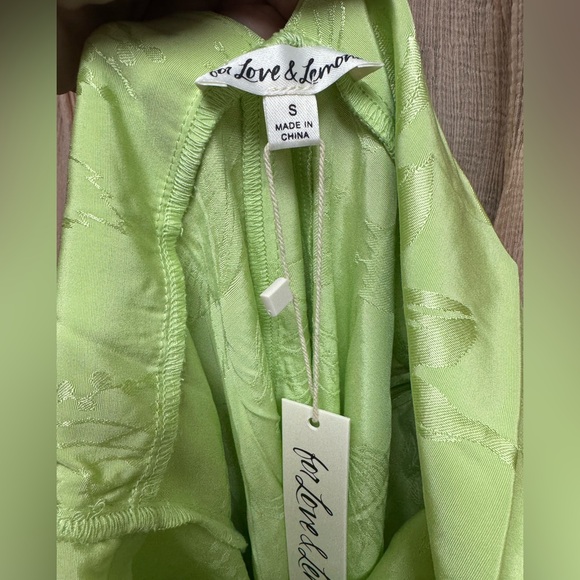 For Love And Lemons Lime Asymmetrical Dress - Picture 5 of 5